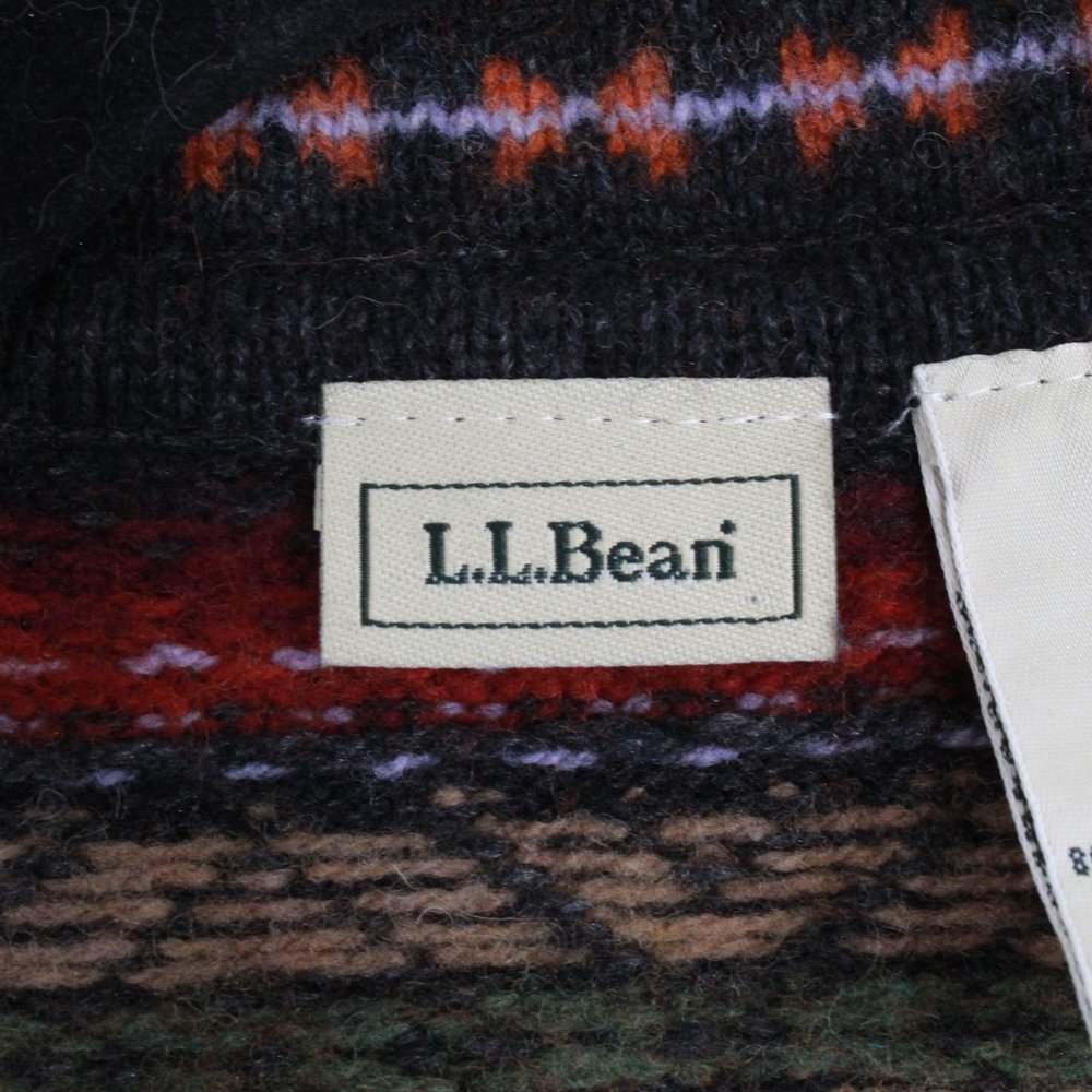 LL BEAN Multicolor Button Cardigan Sweater Size M - Picture 9 of 11